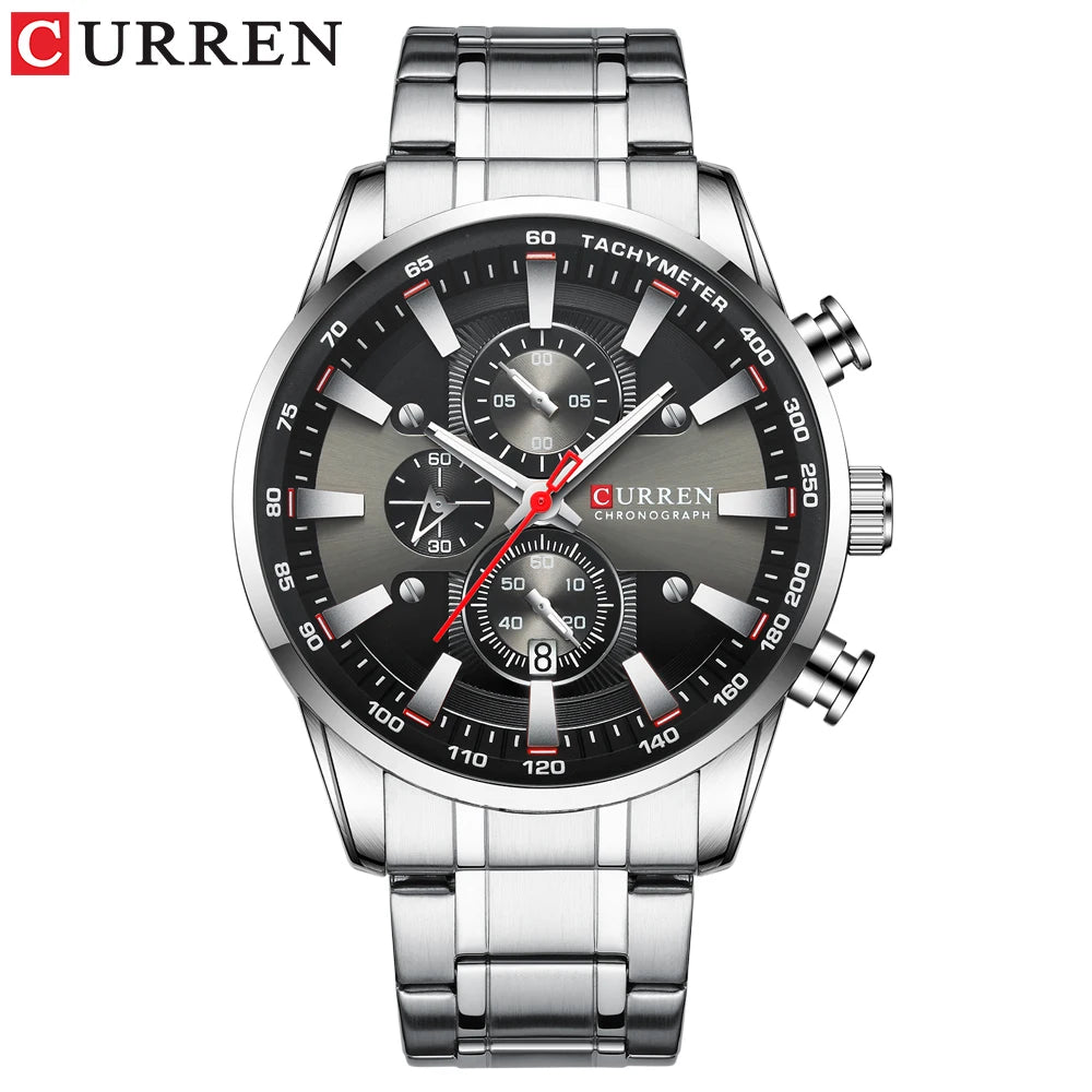 CURREN New Mens Watches Quartz Business Waterproof Watch Man Watches Top Brand Luxury WristWatch Men Chronograph Reloj Hombre