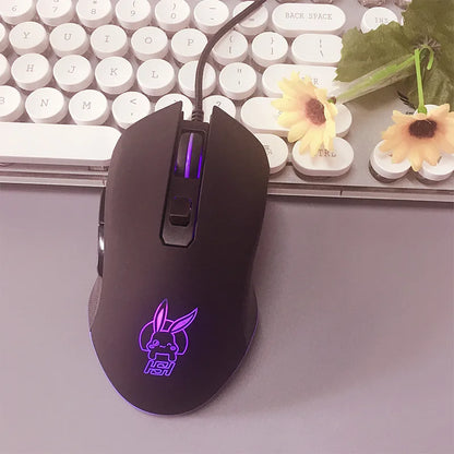 USB-C Mute Colorful Luminous Mouse for Type C Notebook Computer Gaming Mouse