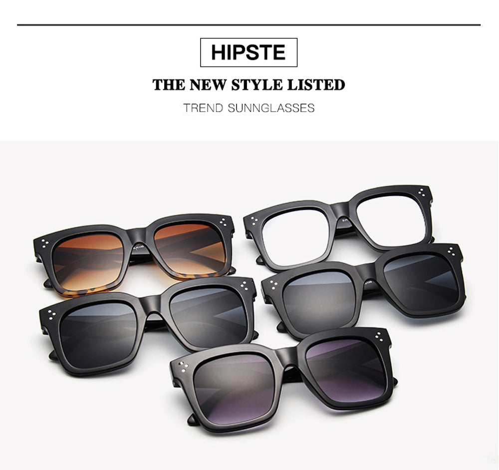 2026 Sunglasses Lady Flat Top Eyewear Lunette Femme Women Luxury Brand Sunglasses Women Rivet Sun Glasse UV400