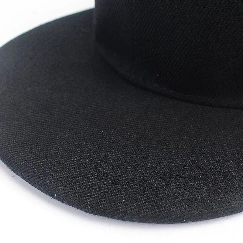 Solidna czapka hip-hopowa dla mężczyzn, czapka typu snapback, czapki baseballowe dla kobiet, czapki z regulowanym płaskim daszkiem, proste daszki, czapki dla chłopców i dziewcząt, taniec uliczny