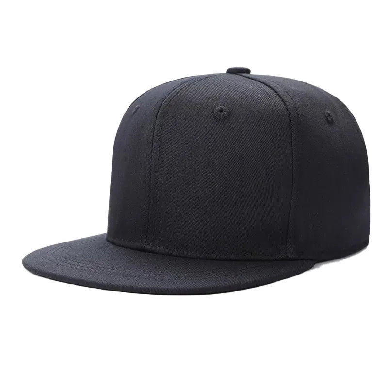 Solidna czapka hip-hopowa dla mężczyzn, czapka typu snapback, czapki baseballowe dla kobiet, czapki z regulowanym płaskim daszkiem, proste daszki, czapki dla chłopców i dziewcząt, taniec uliczny