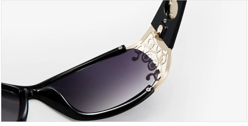 PARZIN Luxury Sunglasses Women Polarized Sun Glasses For Driving Vintage Female Ladies Shades Sunglasses Black With Packing PZ18