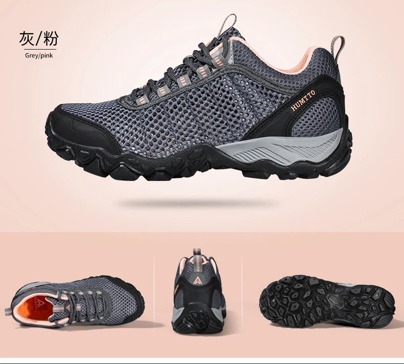 HUMTTO Hiking Shoes Men Breathable Outdoor Sports Climbing Shoes Hunting Shoes Women Trekking Sneakers Ankle Boots Tactical Shoe
