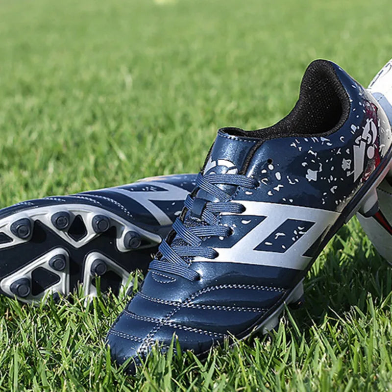 Chaussures de football athlétiques en cuir pour hommes, chaussures de football, entraînement de football, grande taille, haut, match sportif, nouveau