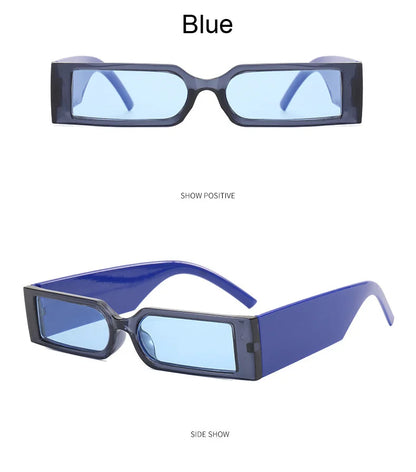 Rectangle Fashion Sunglasses Man Hip Hop Vintage Designer Black Shades Sun Glasses Small Frame Personality Oculos De Sol
