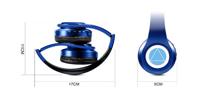 Auriculares anime over-ear Miku Nakano Sanjiu Bluetooth 5.0 – Headset gaming estéreo inalámbrico con graves profundos, micrófono y compatibilidad con tarjeta TF
