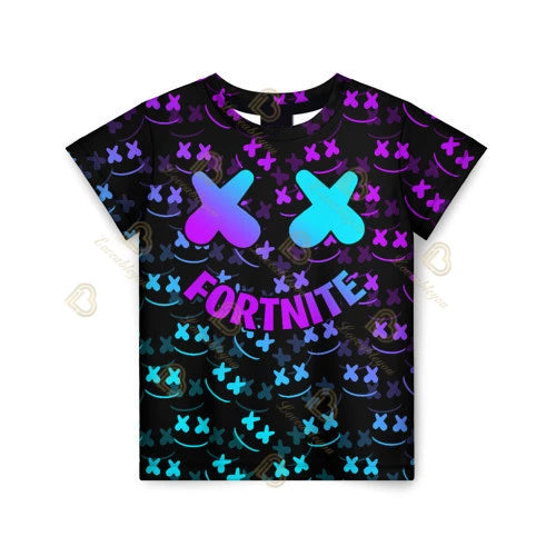 Summer Fashion Fortnite Mascot 3D Print Kids T-Shirt Casual T-shirt Boys Girls Unisex Children's Clothing T-shirt Tops