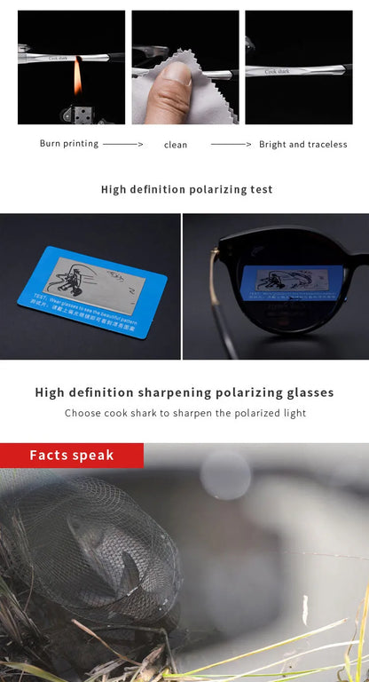 Cookshark 2025 New Sunglasses Men's Sunglasses Tide Polarized Drivers Driving Glasses