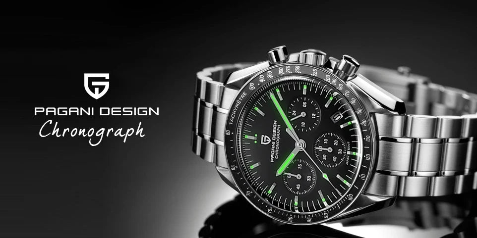 PAGANI DESIGN 2026 New Men's Watches Top Luxury Quartz Watch For Men Auto Date Speed Chronograph AR Sapphire Mirror Wrist watch