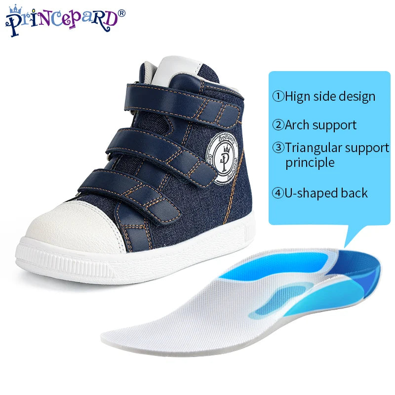 Orthopedic kids shoes Princepard flat feet medical corrective casual footwear for toddlers with arch support sneakers
