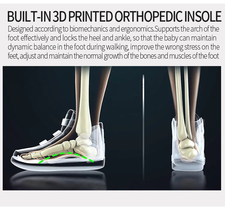 Orthopedic kids shoes Princepard flat feet medical corrective casual footwear for toddlers with arch support sneakers