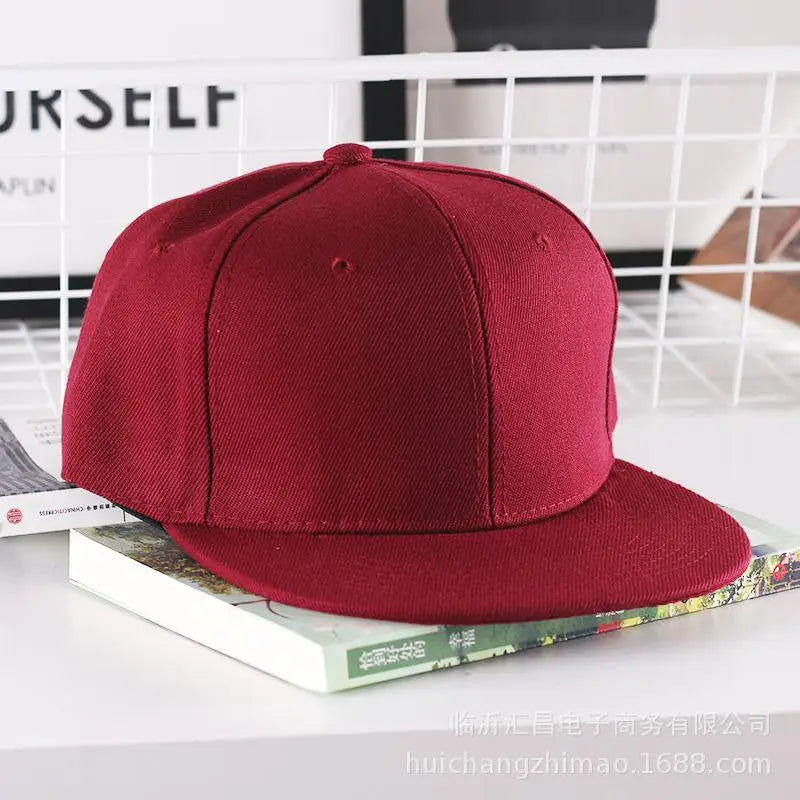 Solidna czapka hip-hopowa dla mężczyzn, czapka typu snapback, czapki baseballowe dla kobiet, czapki z regulowanym płaskim daszkiem, proste daszki, czapki dla chłopców i dziewcząt, taniec uliczny