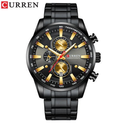 CURREN New Mens Watches Quartz Business Waterproof Watch Man Watches Top Brand Luxury WristWatch Men Chronograph Reloj Hombre