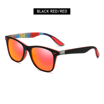 Hot Sale Polarized Sunglasses Men Women Classic Square Plastic Driving Sun Glasses Male Fashion Black Travelling Shades UV400