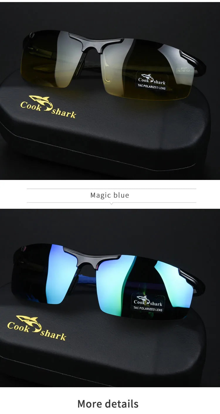 Cookshark 2025 New Sunglasses Men's Sunglasses Tide Polarized Drivers Driving Glasses