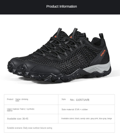 HUMTTO Hiking Shoes Men Breathable Outdoor Sports Climbing Shoes Hunting Shoes Women Trekking Sneakers Ankle Boots Tactical Shoe