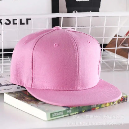 Solidna czapka hip-hopowa dla mężczyzn, czapka typu snapback, czapki baseballowe dla kobiet, czapki z regulowanym płaskim daszkiem, proste daszki, czapki dla chłopców i dziewcząt, taniec uliczny