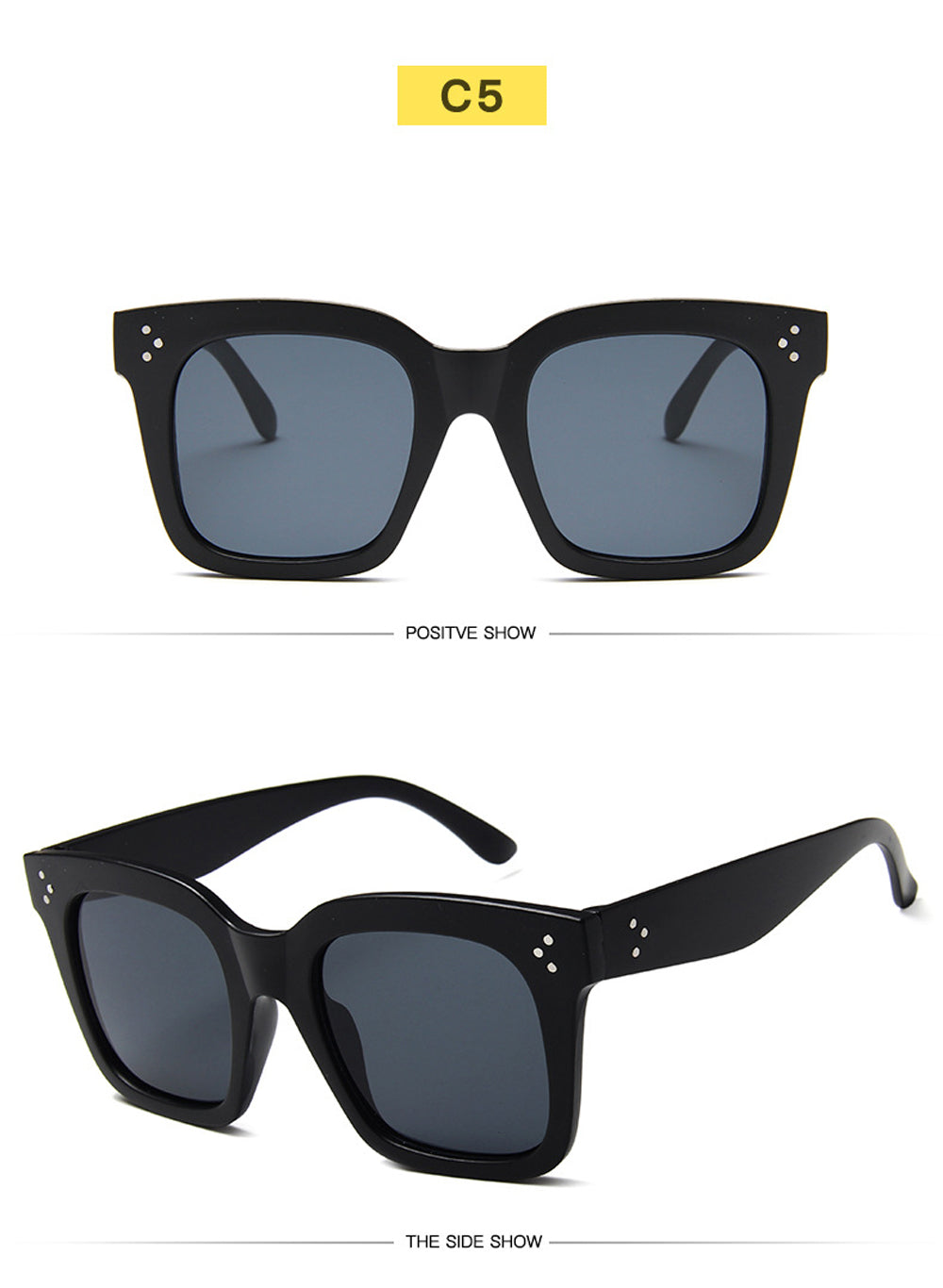 2026 Sunglasses Lady Flat Top Eyewear Lunette Femme Women Luxury Brand Sunglasses Women Rivet Sun Glasse UV400