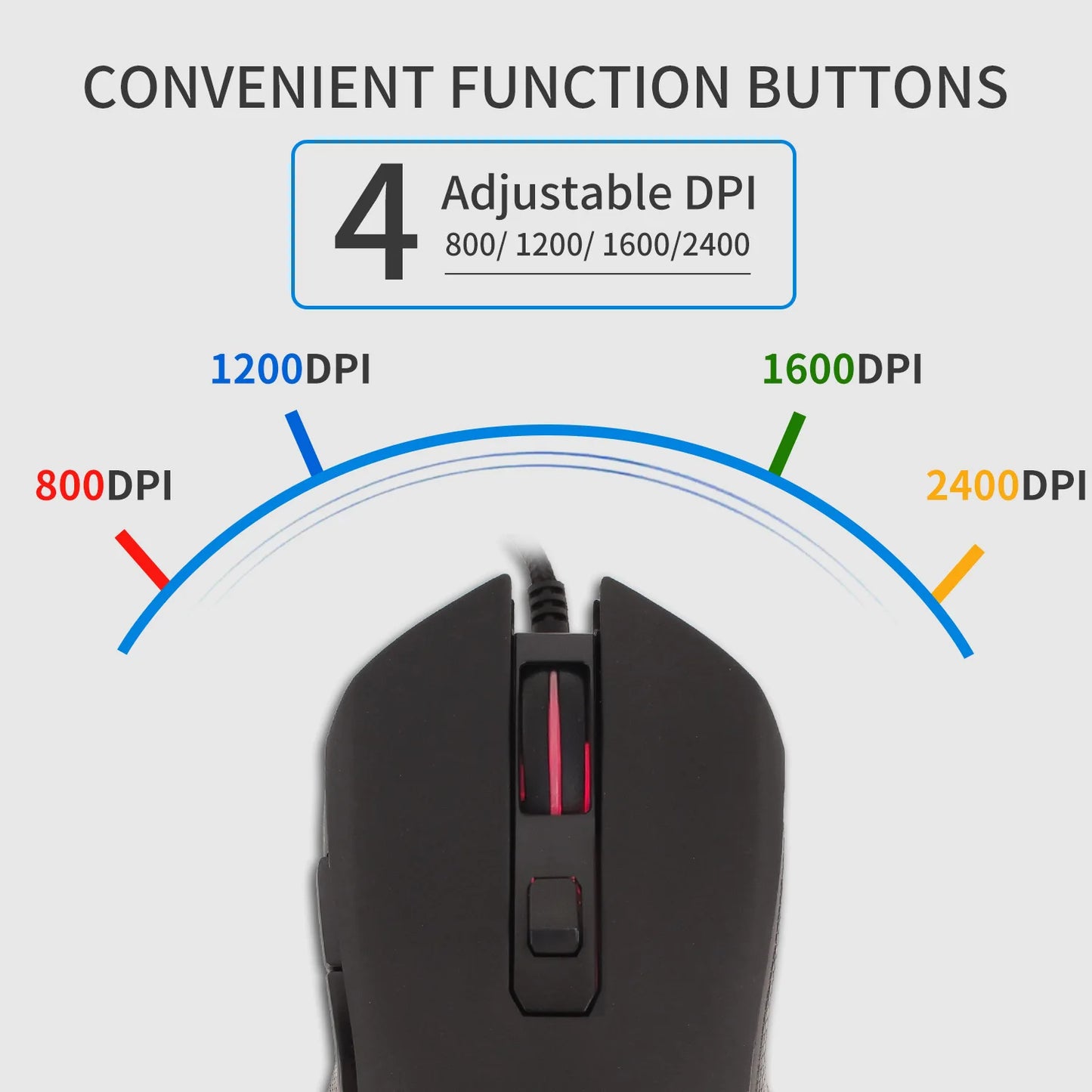 USB-C Mute Colorful Luminous Mouse for Type C Notebook Computer Gaming Mouse