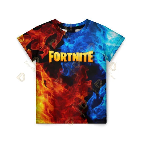 Summer Fashion Fortnite Mascot 3D Print Kids T-Shirt Casual T-shirt Boys Girls Unisex Children's Clothing T-shirt Tops