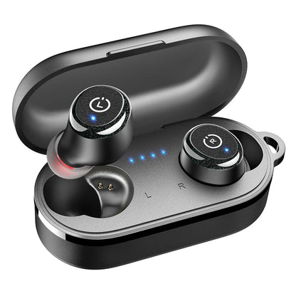 TOZO T10 Bluetooth 5.3 Earphones ,Wireless Headphones , AI Enhanced Calling With Deep Bass, IPX8 Waterproof Earbuds ,45H Play
