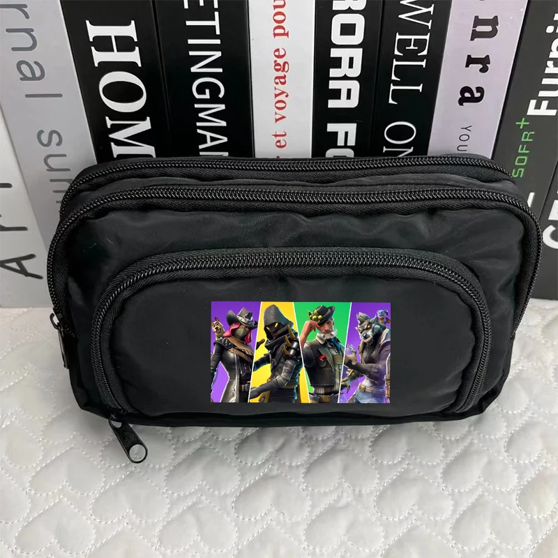 Astuccio portapenne Fortnite con motivo creativo del gioco, borsa contenitore Harajuku per ragazzi e ragazze, articoli per il ritorno a scuola, regali di compleanno e per feste