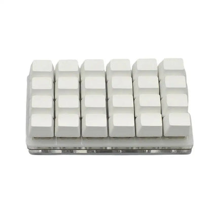 Mini-USB Custom Mechanische Tastatur mit 24 Tasten, Schwarz/Weiß, Gaming-Tastatur, Sayo-Gerät, programmierbares Shortcut-Keypad mit Makrotasten