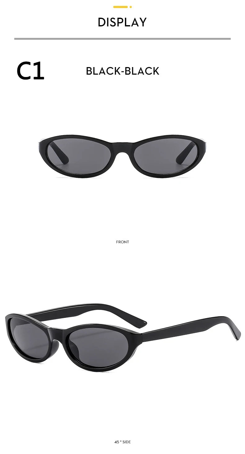 BOYSEEN Men's Hip Hop Style Sunglasses Narrow Frame Orange Eyewear UV400 Travel Beach Sunglasses U400