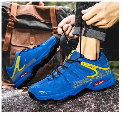 New Outdoor Men's Shoes Men's Anti-Slip Mountaineering Shoes Travel Hiking Adventure Footwear Fashionable Casual Sneakers