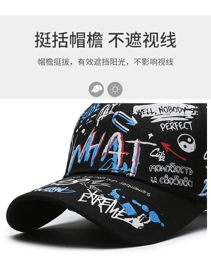 Fashion Hip Hop Baseball Cap Personality Trucker Caps Cotton Snapback Hat Outdoor Sun Hats Sports Leisure Cap