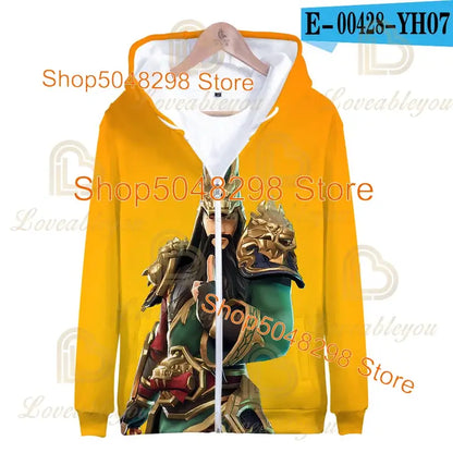 Fortnite Adults Kids Wear Kids Zipper Hoodies Game 3D Print Boys Girls Harajuku Sweatshirt Long Sleeve Tops Teen Clothes