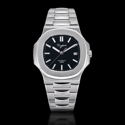 Orologio da uomo Sugess automatico meccanico da polso, movimento Miyota 9015, quadrante MOP, luminoso, impermeabile 5bar, bracciale di lusso S466