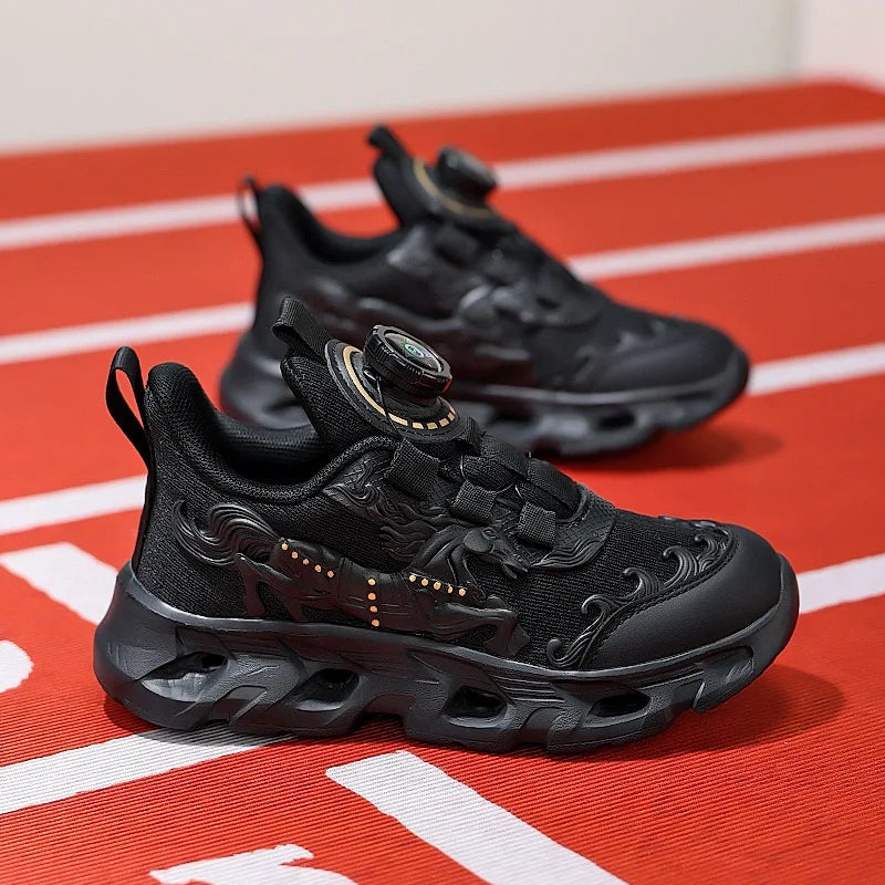 Children's Sports Shoes Fashionable Mesh Campus Student Cushioning Training Shoes New Breathable Non-Slip Daily Jogging Shoes