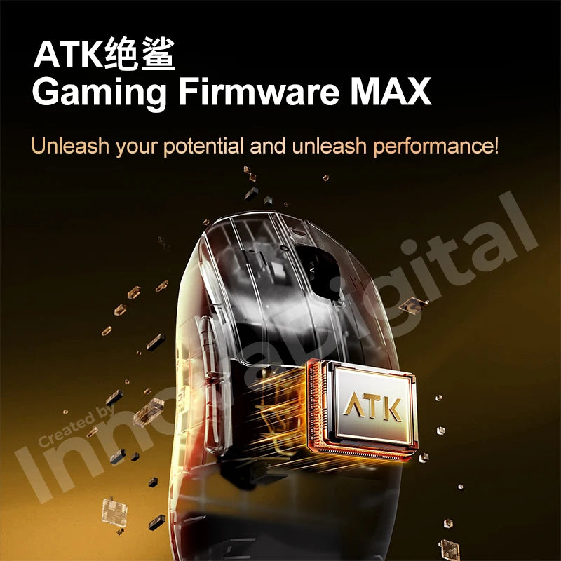 ATK Dragonfly A9 Ultimate brezžična gaming miška A9 Air PAW3950, ultralahka ergonomska e-športna miška za igričarje FPS CSGO A9 Ultra