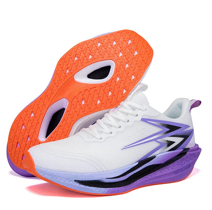 Nuove scarpe da running con piastra in carbonio per maratona, da uomo e donna, sportive, traspiranti, leggere, comode, antiscivolo e casual