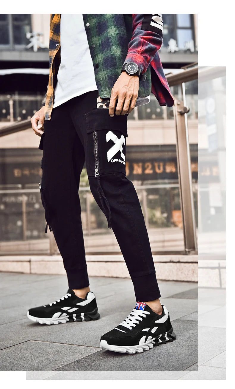 men's and women's running shoes breathable casual sneakers anti-slip vibration comfortable walking shoes 38-46