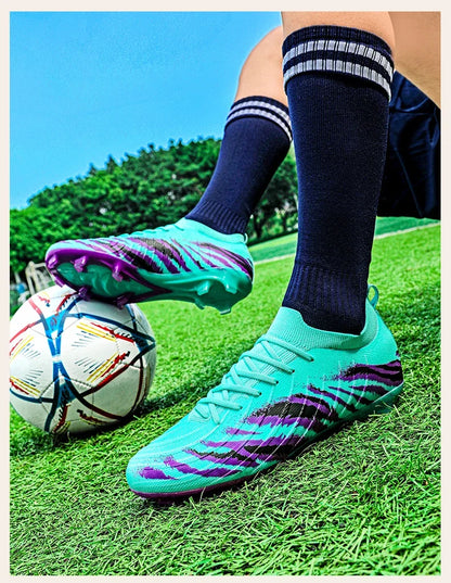 Neue Fußballschuhe für Herren, ultraleichte rutschfeste Outdoor-Sportschuhe für Erwachsene, Unisex-Fußballschuhe für Spiele, bequeme hochwertige Stollenschuhe für Rasen