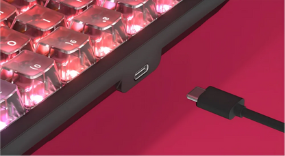 DarKBeacon RGB Teclado TKL Compacto de 87 Teclas USB com Fio, Hot-Swappable, Mecânico Silencioso, para Windows, Portátil, PC e Gaming