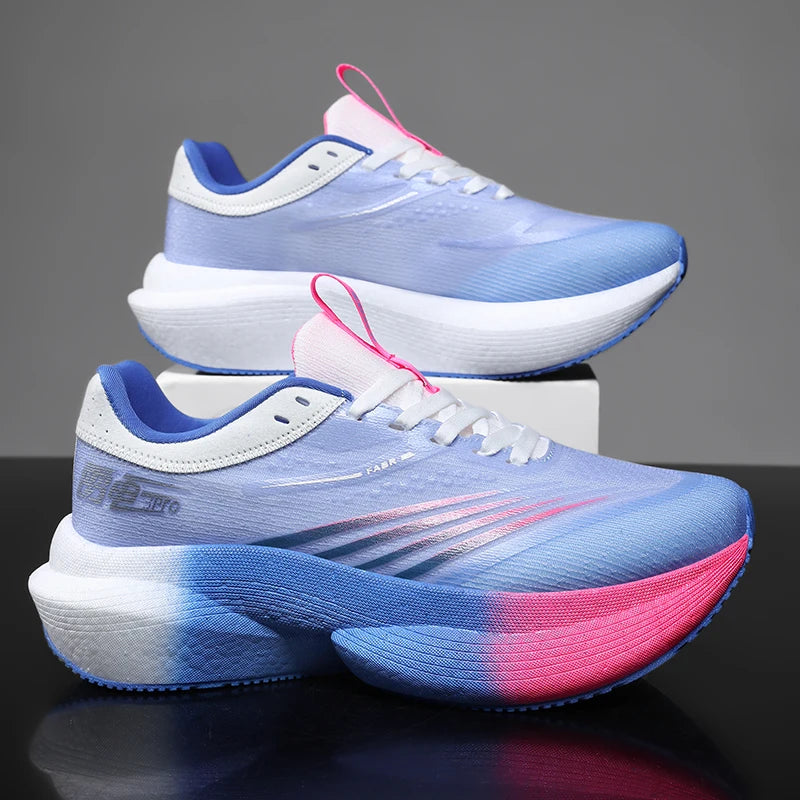 Scarpe da corsa nuove con piastra in carbonio per maratona, da uomo, sportive, traspiranti, leggere, comode da donna, sneakers atletiche antiscivolo casual