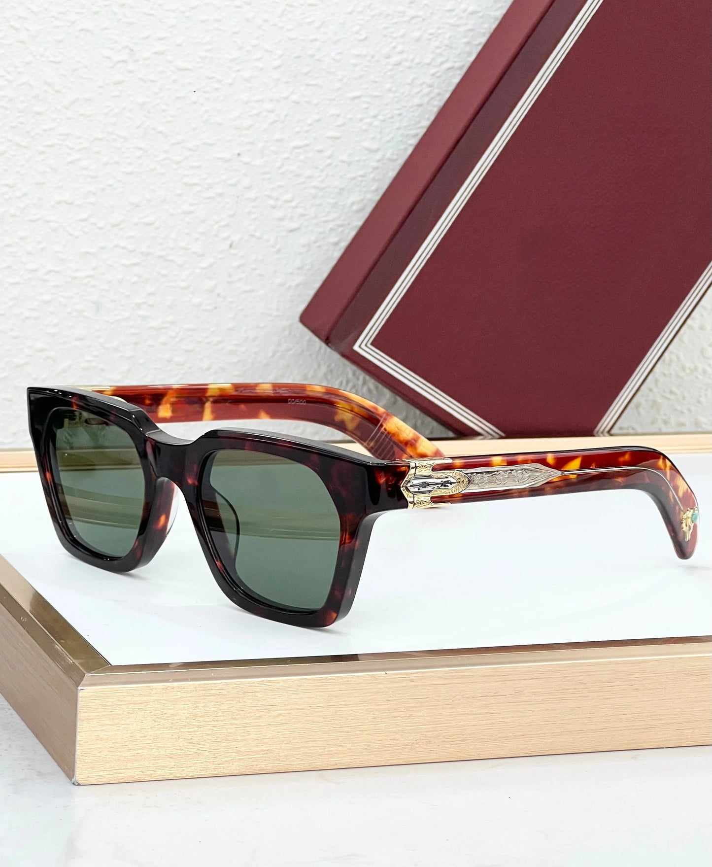 Sterett Luxury Sunglasses Acetate Frame Handmade Limited Edition Paddle Temples Premium Quality
