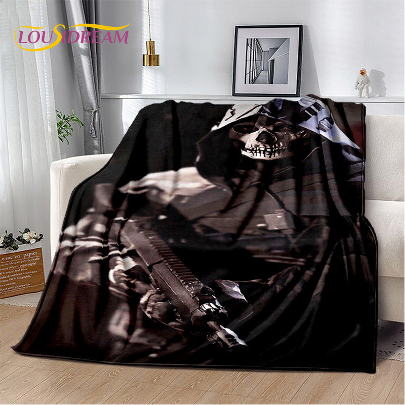 3D COD,Call of Duty Game Gamer Soft Plush Blanket,Flannel Blanket Throw Blanket for Living Room Bedroom Beds Sofa Office Cover