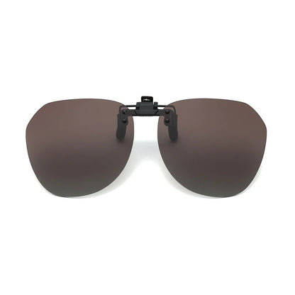 Men Fashion Clip On Polarized Sunglasses Lens Women Driver Flash Mirror Lens Sun Clips Glasses Cover Night Vision Eyewear UV400