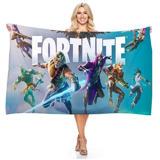 Fortnite Beach Towel Game Fortnite Digital Printing Rectangular Shower Towel Microfiber Bath Towels Adult Travel Vacation