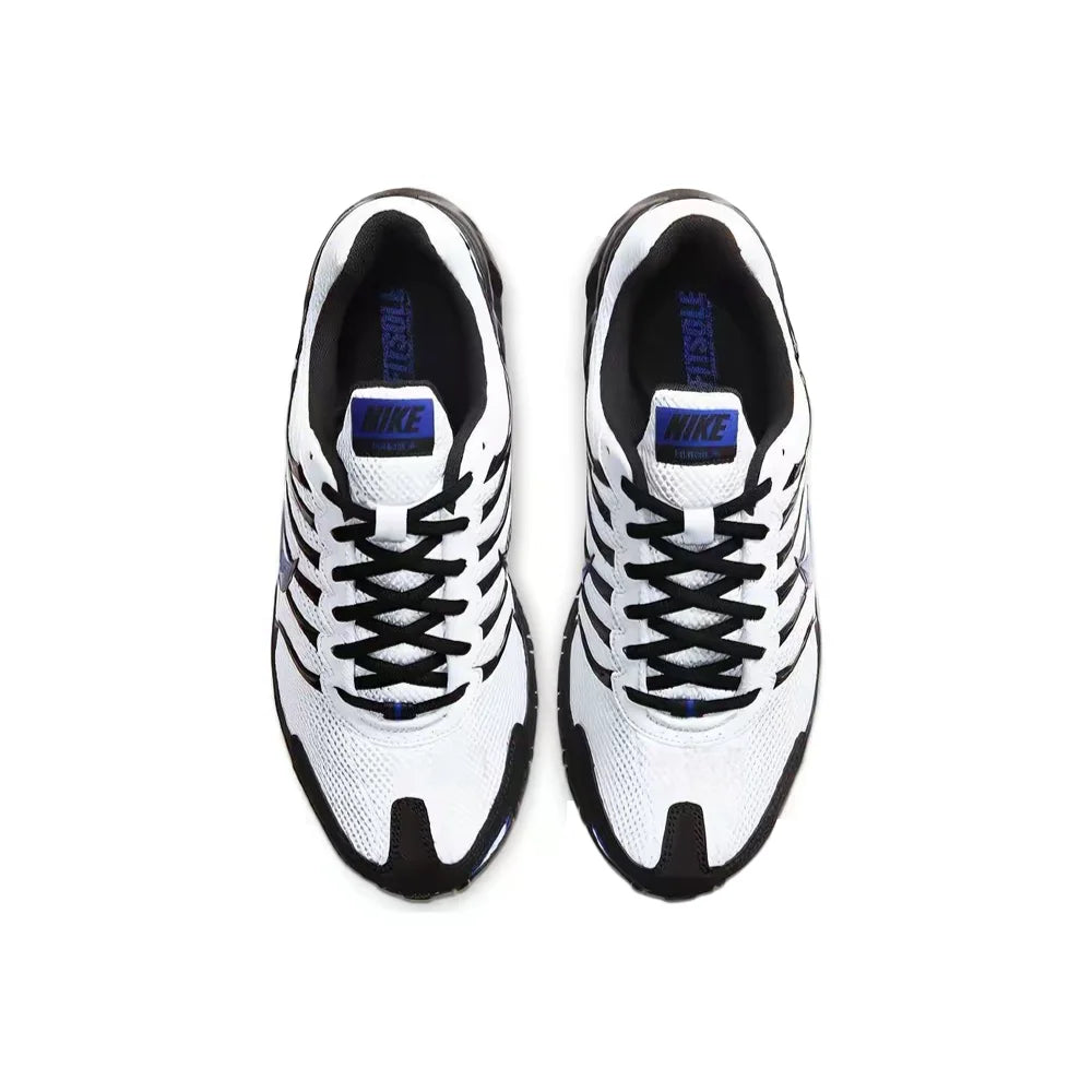 Pánske tréningové bežecké topánky Nike Air Max Torch 4 – čierna/biela/modrá, priedušná sieťovina, ležérny komfort, istý úchop CW7026-100