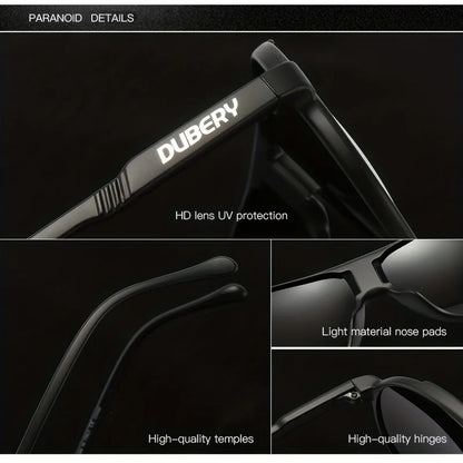 DUBERY Polarized UV400 Protection Sunglasses For Men And Women 7 Colors Model 102