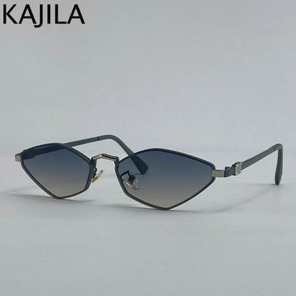 Small Frame Hexagon Punk Sunglasses Women 2026 Luxury Brand Polygon Sun Glasses For Ladies Classic Shades Cat Eye Eyewear