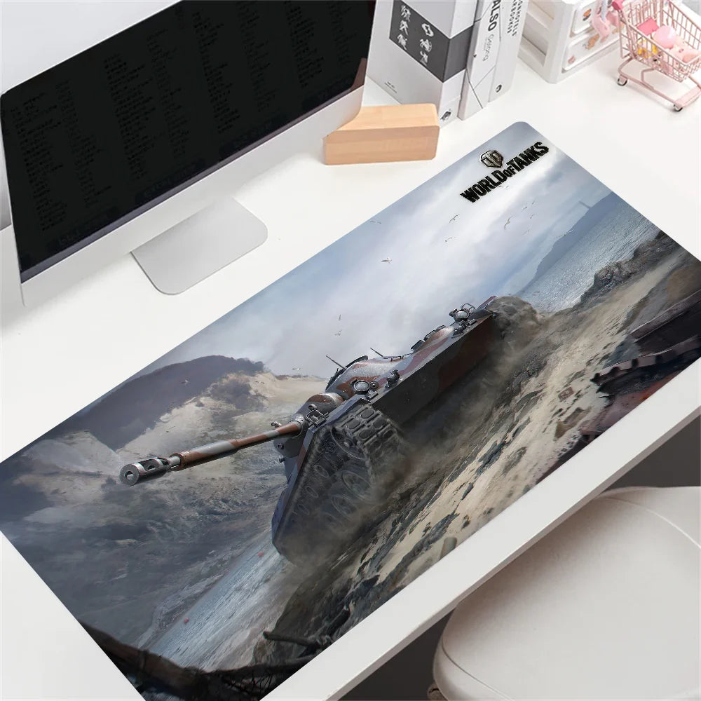 HD Custom World of Tanks – veľká herná podložka pod myš, veľký rozmer, anime podložka pod myš, personalizovaná pre CS:GO, Zelda, World of Warcraft, podložky na stôl