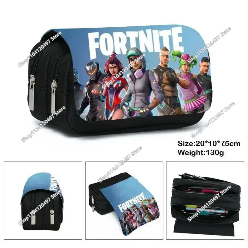 Fortnite Student Pencil Case Large Capacity Pencil Case Kids Toys Pen Bag School Supplies Stationery Pouch Boys Game Gifts