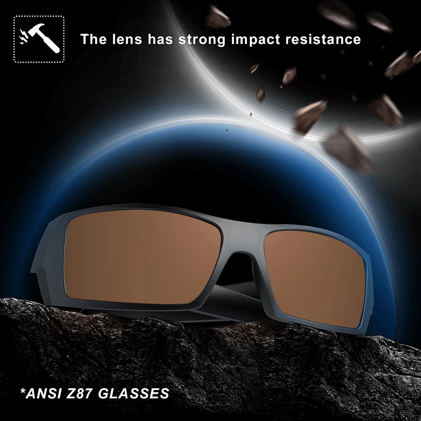 MAXJULI Z87 Polarized Sunglasses Men Wrap Around Sport Driving UV400 Retro Vintage Shield Safety Glasses 8231