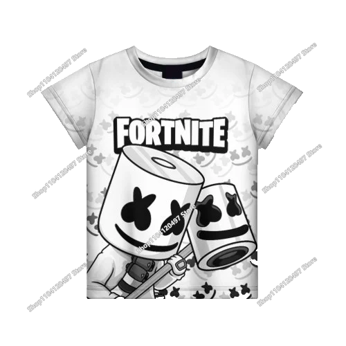 Summer Fashion Fortnite Mascot 3D Print Kids T-Shirt Casual T-shirt Boys Girls Unisex Children's Clothing T-shirt Tops
